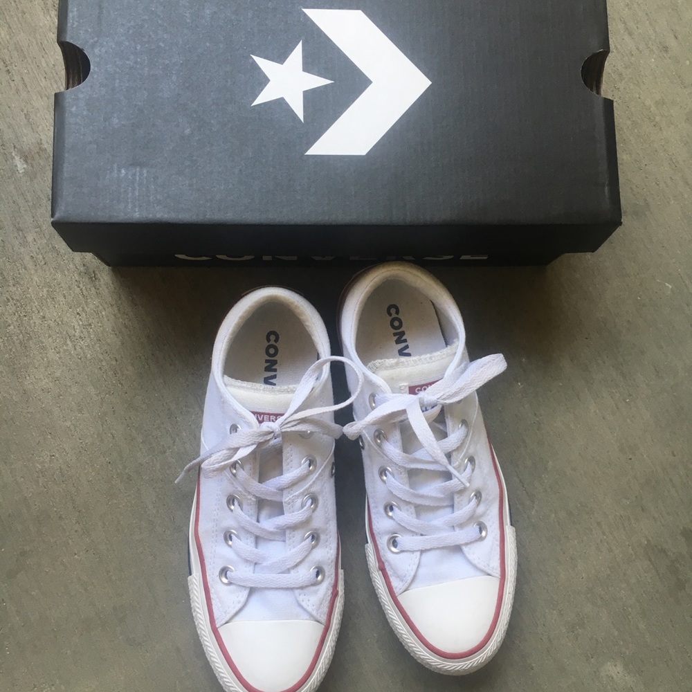 Converse white shoes